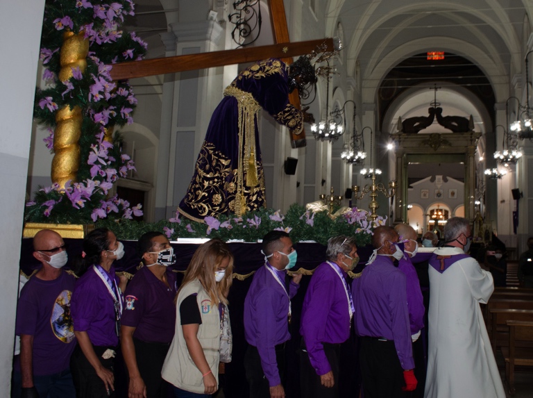 El Nazareno de San Pablo tendrá misa en la plaza Diego Ibarra