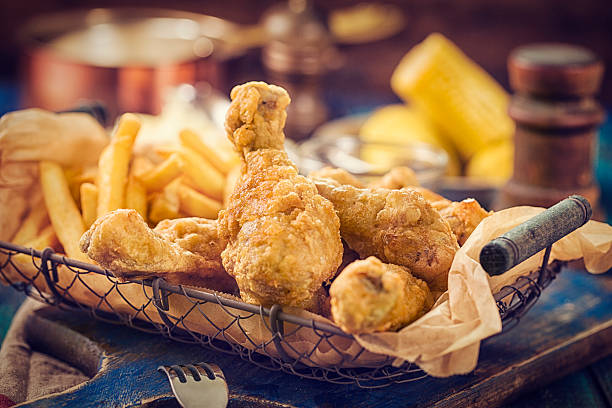 Alitas fritas con salsa agridulce hecha en casa