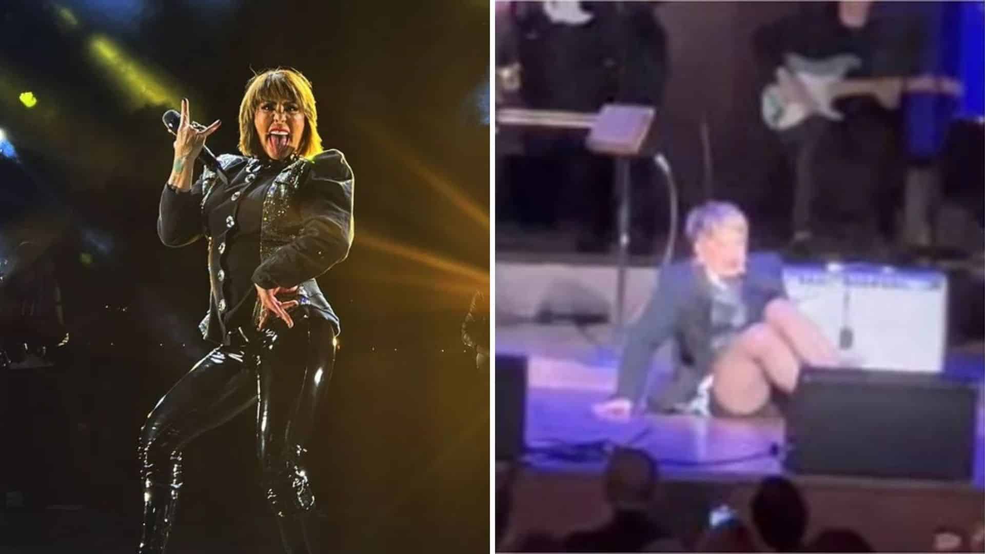 Alejandra Guzmán se disloca la cadera tras su caída en el concierto