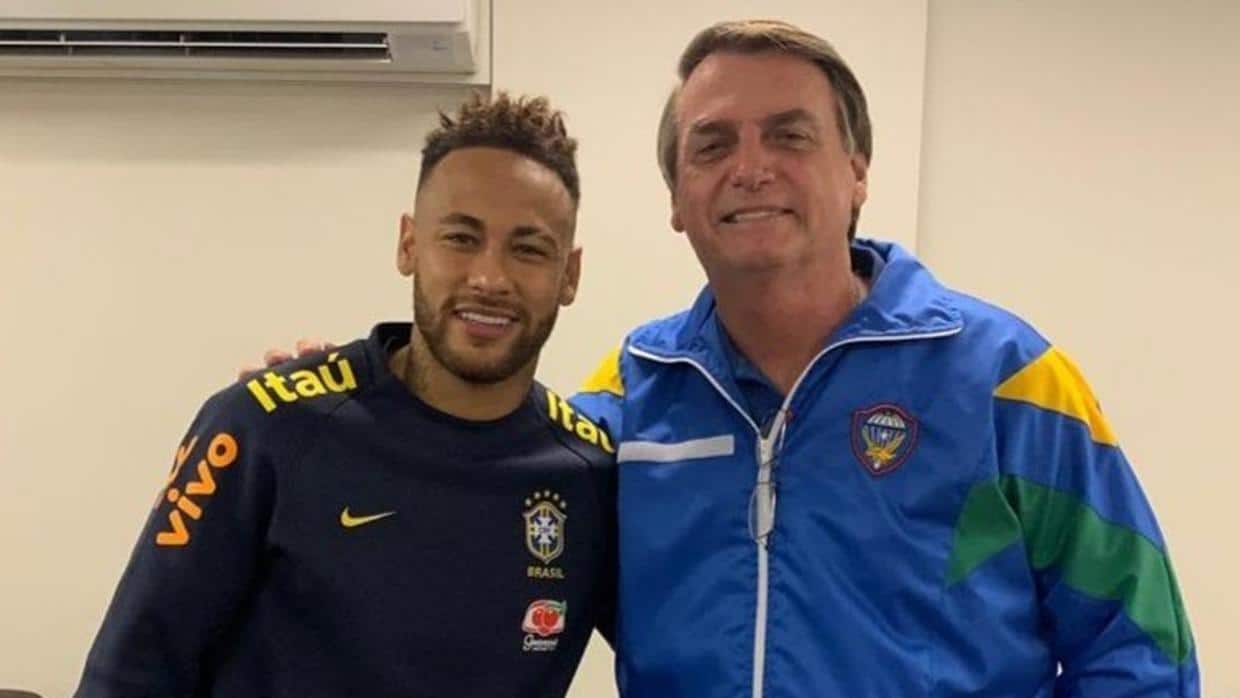 Neymar agradece a Bolsonaro por darle su apoyo en su momento 
