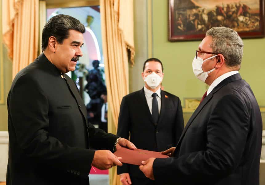 Venezuela recibió credenciales del embajador de Egipto