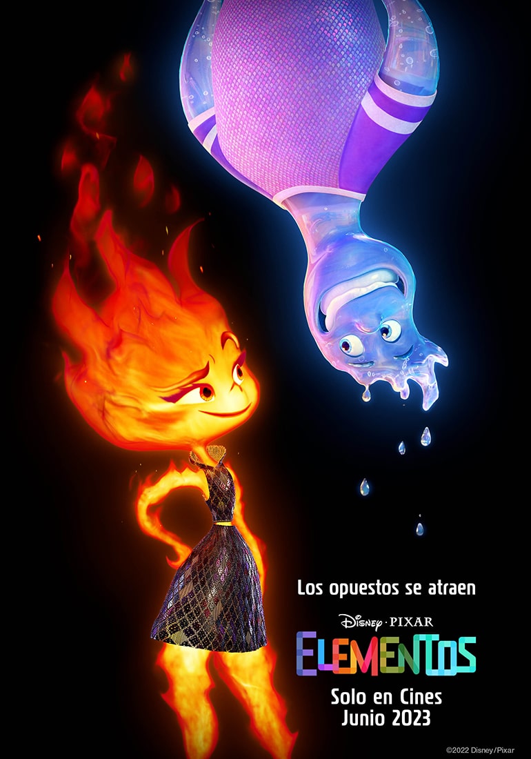 Disney-Pixar estrenan primer tráiler y póster de Elementos