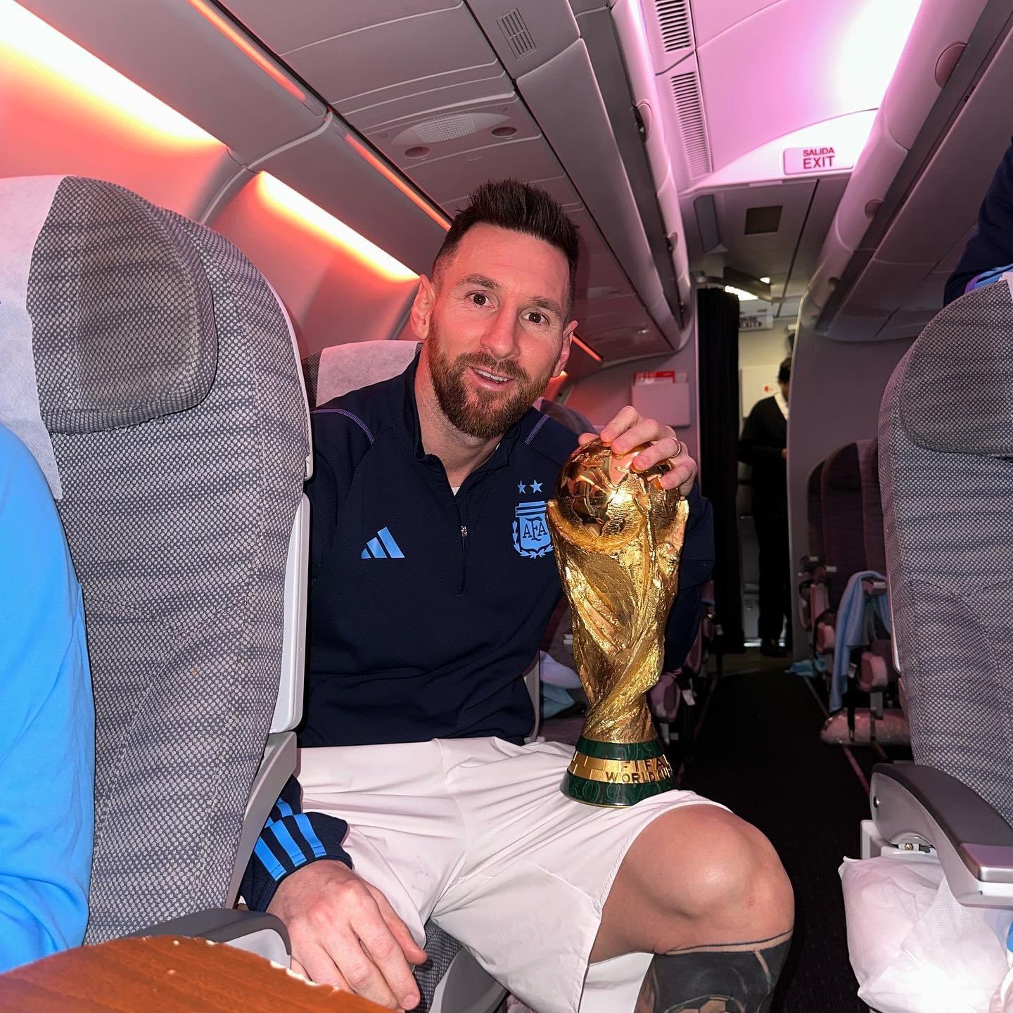 ¡Listos para celebrar! Argentina pone rumbo a su país con la Copa del Mundo