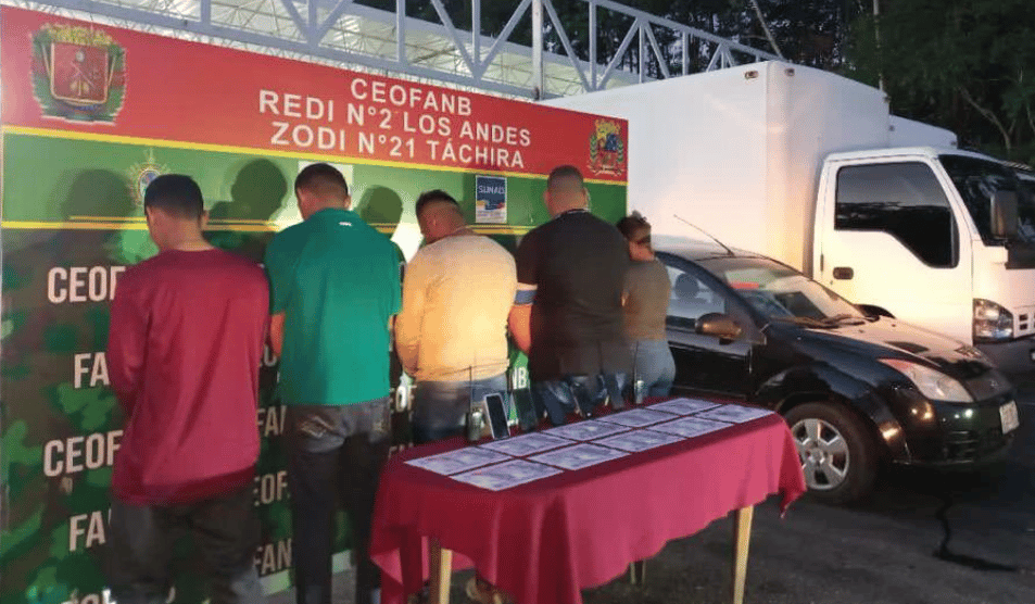 Cinco contrabandistas de productos cárnicos fueron detenidos en Táchira