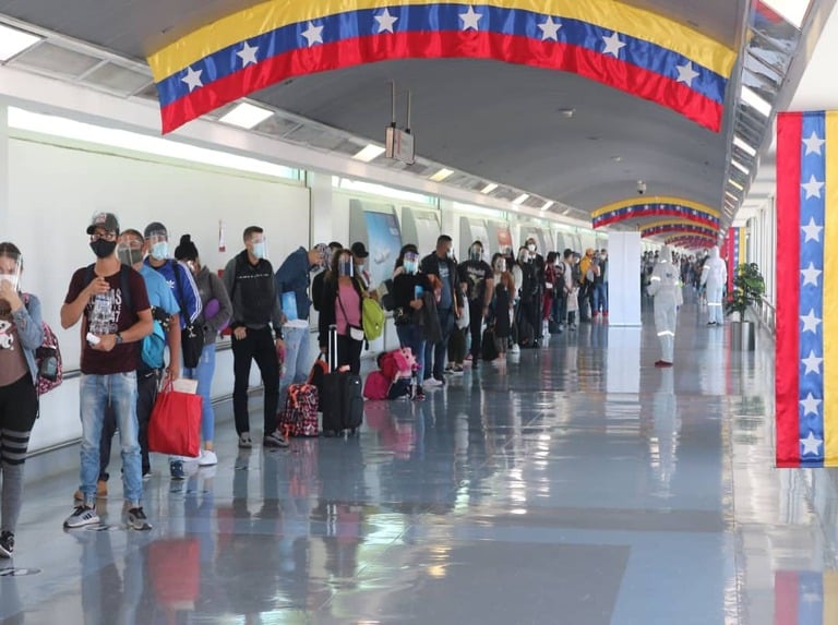 Regresan desde Perú 249 migrantes venezolanos con el Plan Vuelta a la Patria