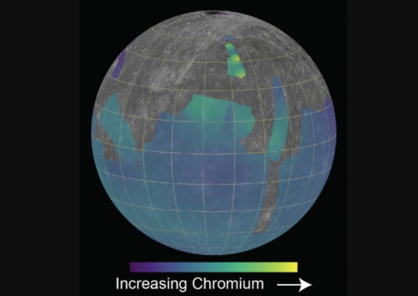 Mapean cromo en Mercurio con información de antigua misión