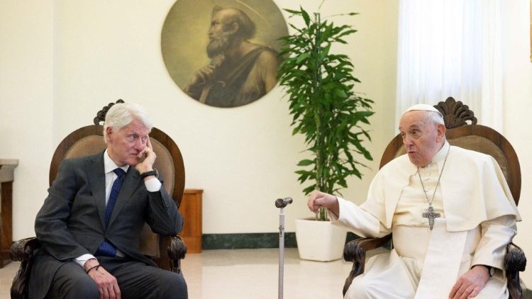 El papa Francisco se reunió con Bill Clinton este #5Jul