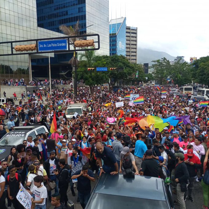 EN FOTOS: Venezolanos colmaron las calles para exigir el fin de la discriminación contra la comunidad LGTBI+