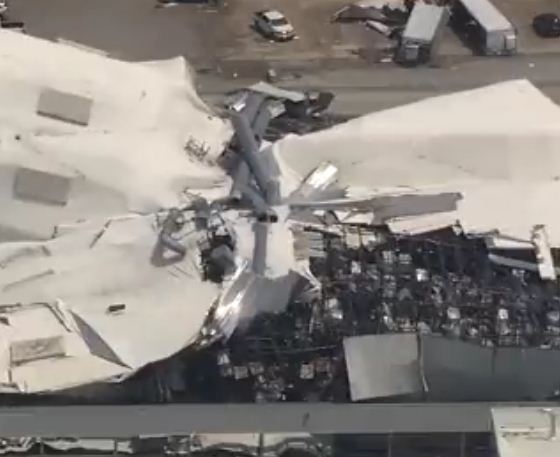 Poderoso tornado arrasó con planta de Laboratorios Pfizer: El fenómeno dejó cuantiosos daños