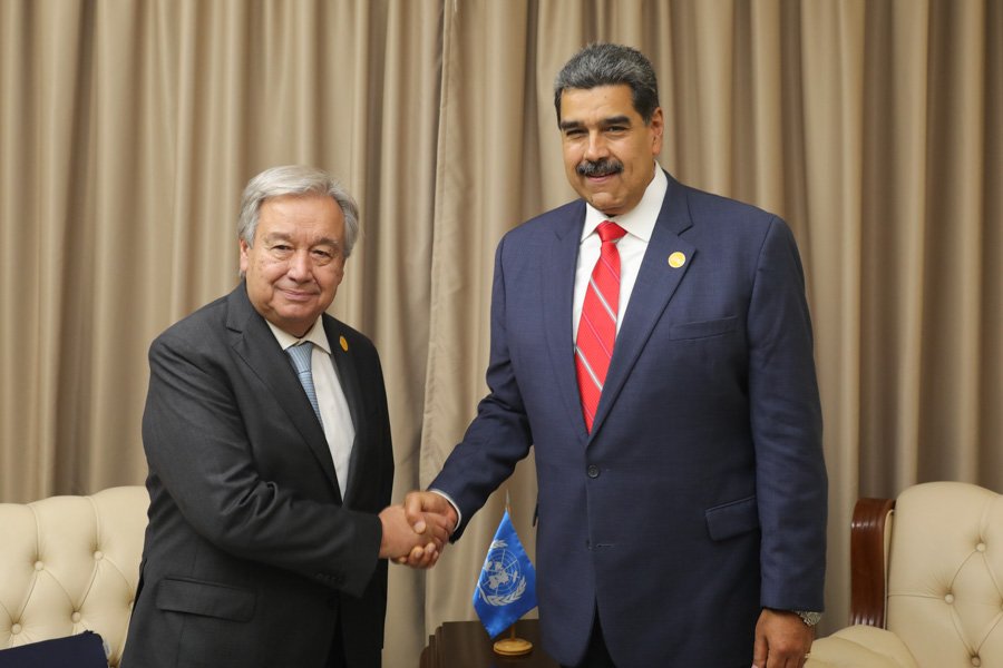Nicolás Maduro se reúne con António Guterres (+Detalles)