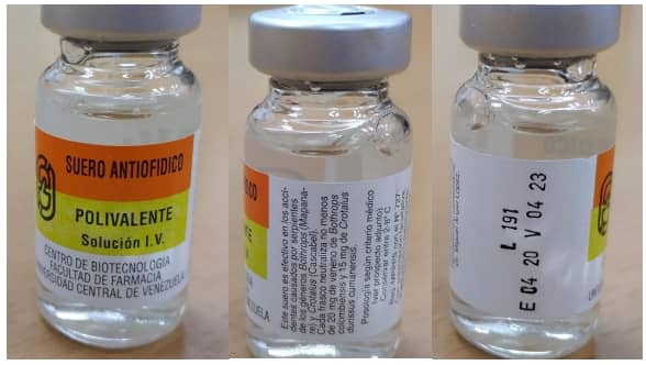 Alerta sanitaria: Advierten distribución de suero antiofídico falso
