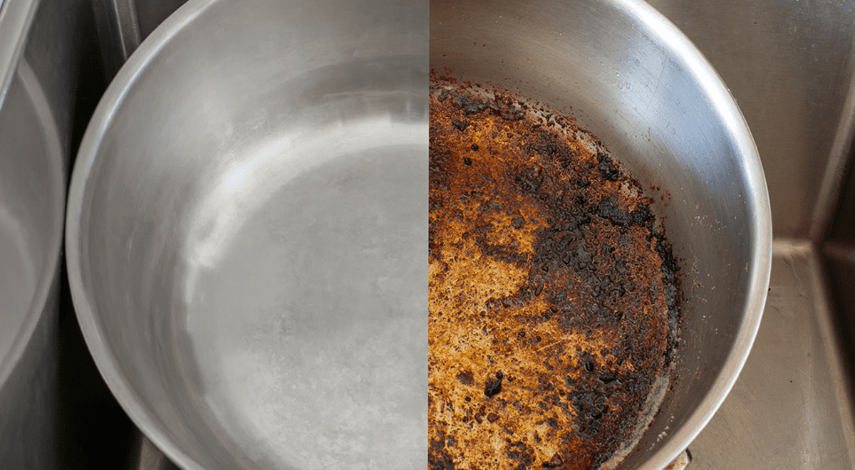 Cómo recuperar las ollas quemadas con trucos caseros