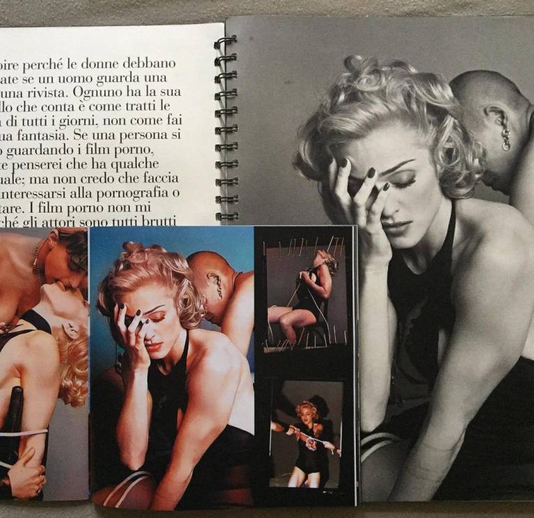 Esto pasa con las fotos eróticas de Madonna de su libro "SEX" (+Chisme)