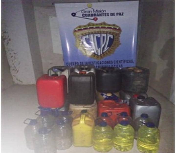 Dos hombres vendían combustible de forma clandestina en El Tigre