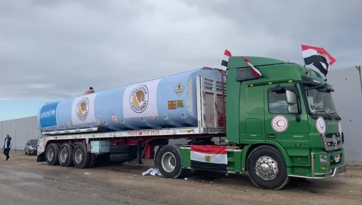 Egipto prevé entregar 130.000 litros de diésel a Gaza
