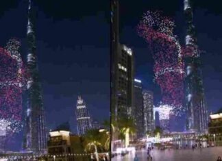 Reproducen un holograma de Papá Noel en Emiratos Árabes Unidos (+Video)