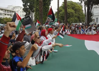 Miles de personas se concentran en Rabat para pedir fin al conflicto en Gaza