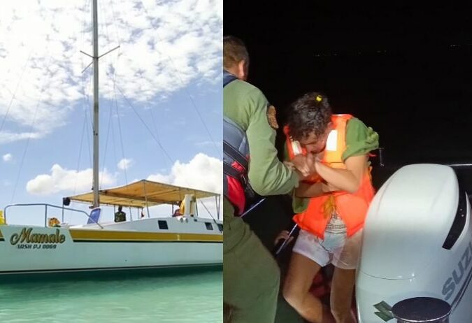 Rescatan a los pasajeros de catamarán zozobrado en alta mar (+VIDEO)