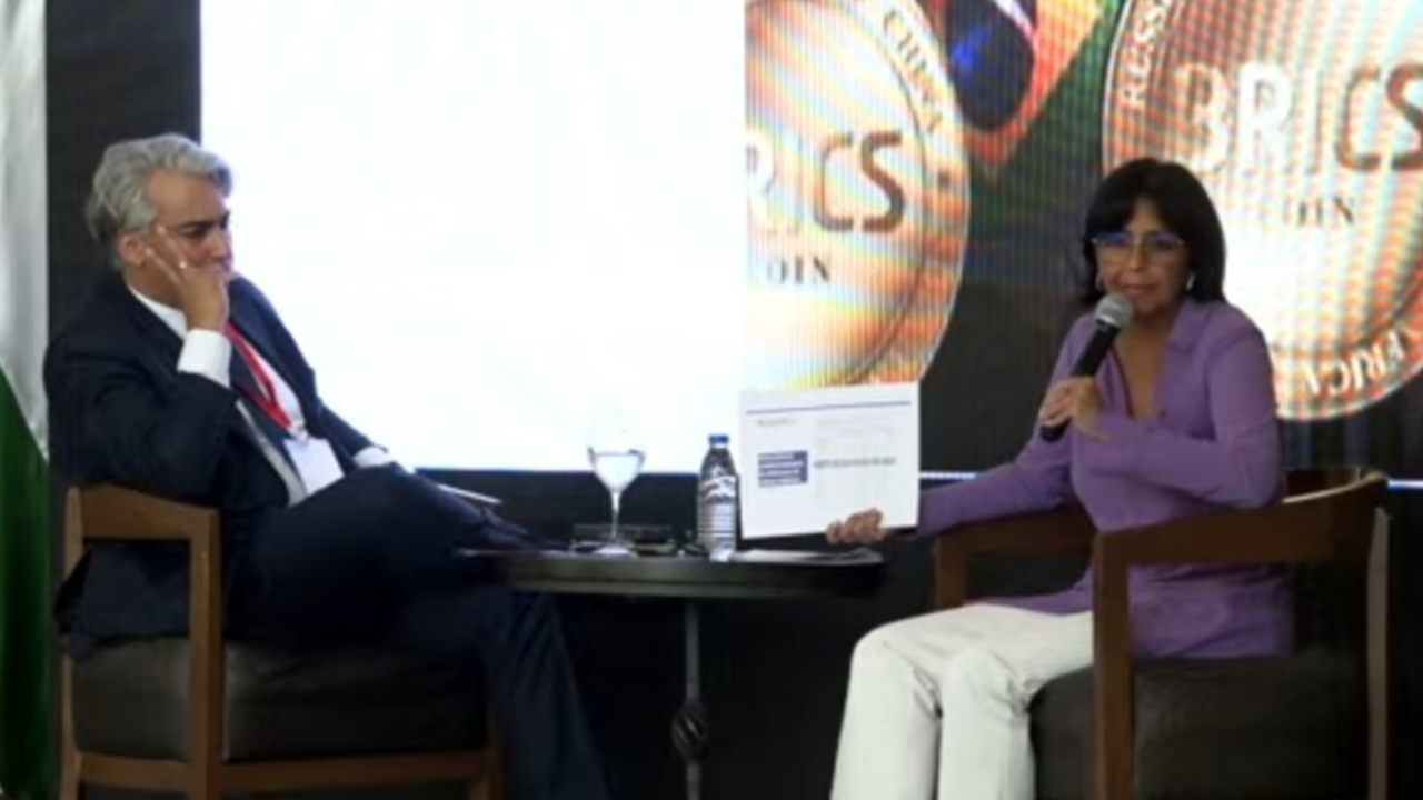 Delcy Rodríguez habló del impacto económico de sanciones sobre Venezuela en Bolivia
