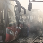 Llamas consumieron 40 autobuses durante incendio en TransAragua