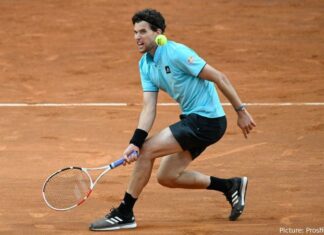 Dominic Thiem se resiente de su lesión en la muñeca