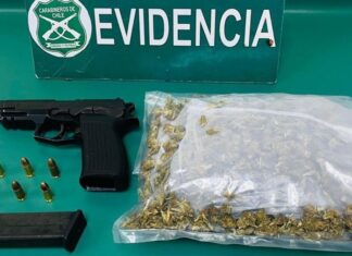 Atrapan a pareja de venezolanos con drogas y un arma en su vivienda