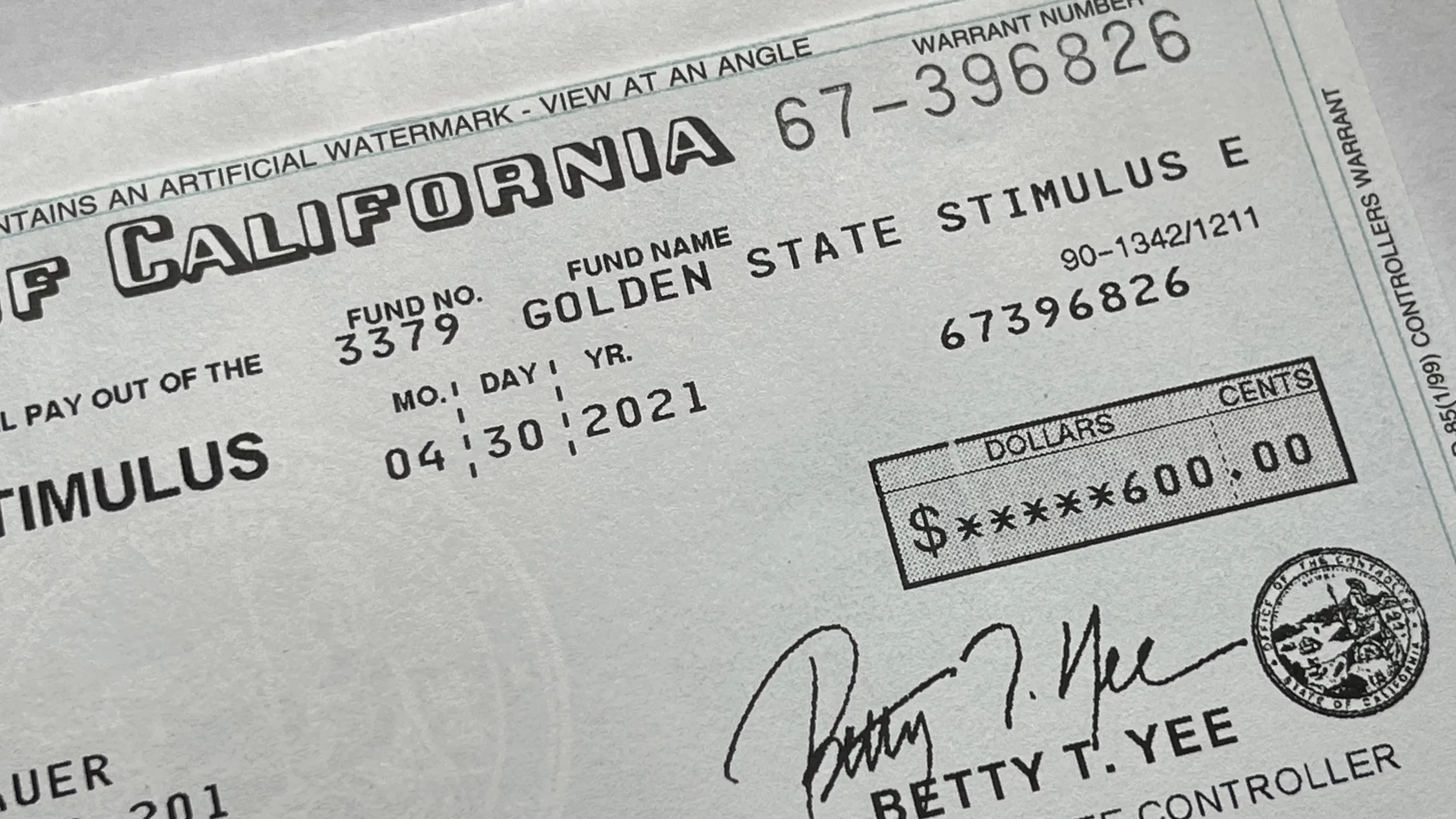 California recibirá postulaciones del cheque de estímulo el próximo martes (+Ubicación)