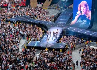 Así será el desmontaje de la tarima en el Santiago Bernabéu tras el concierto de Taylor Swift