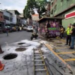 Ministerio de Energía indemnizará a motorizado herido tras explosión de alcantarilla en Caracas