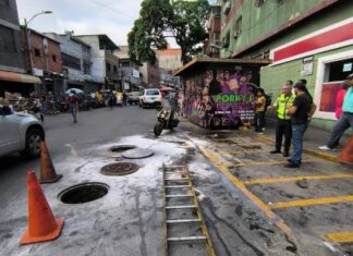Ministerio de Energía indemnizará a motorizado herido tras explosión de alcantarilla en Caracas