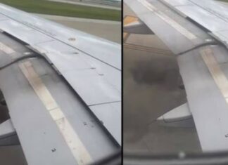Con pasajeros a bordo se incendió el motor de un avión en el aeropuerto de Chicago (+Video)