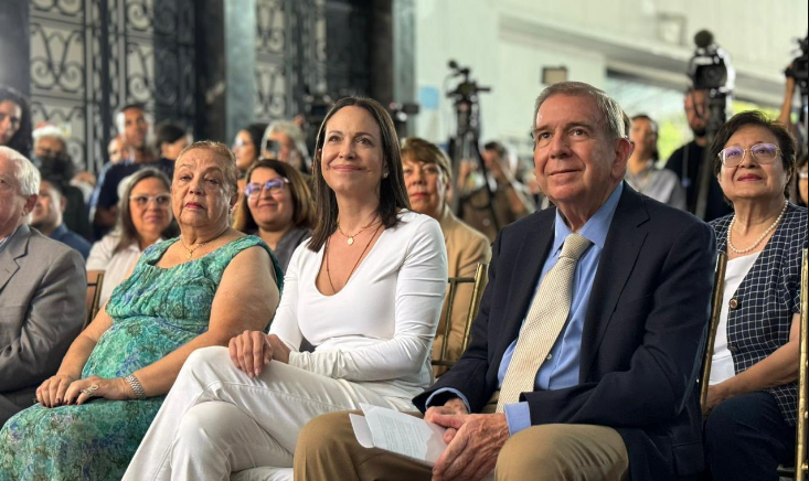 AHORA: María Corina Machado y Edmundo González lideran acto político en Caracas