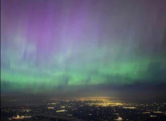 Imágenes de las auroras boreales que se vieron en diversas partes del mundo