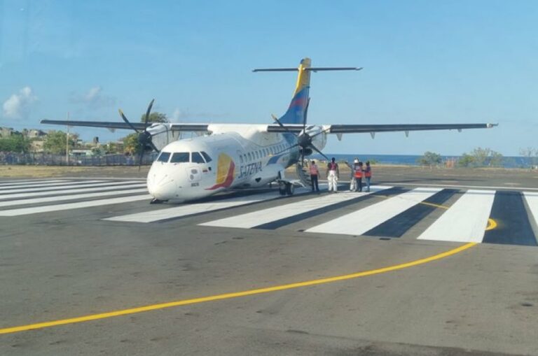 Colombia| Avión perdió tren de aterrizaje en aeropuerto de San Andrés