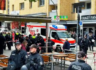 Hombre que causó pánico con una hacha y molotov murió baleado en Hamburgo