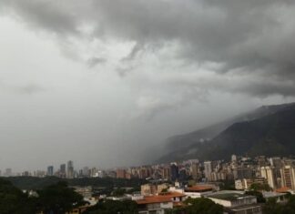 Inameh espera nubosidad asociada a lluvias en estos estados de Venezuela