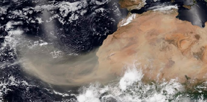 Nube de polvo del Sahara se aproxima a Venezuela
