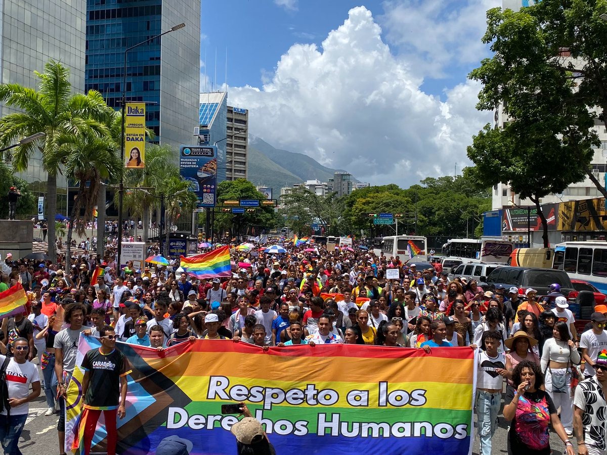 Así se desarrolló la marcha del orgullo LGBTIQ+ en Caracas este #7Jul (+Fotos)