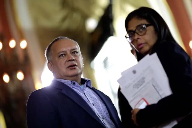 Diosdado Cabello y Delcy Rodríguez hablaron de la tranquilidad de las elecciones del #28Jul