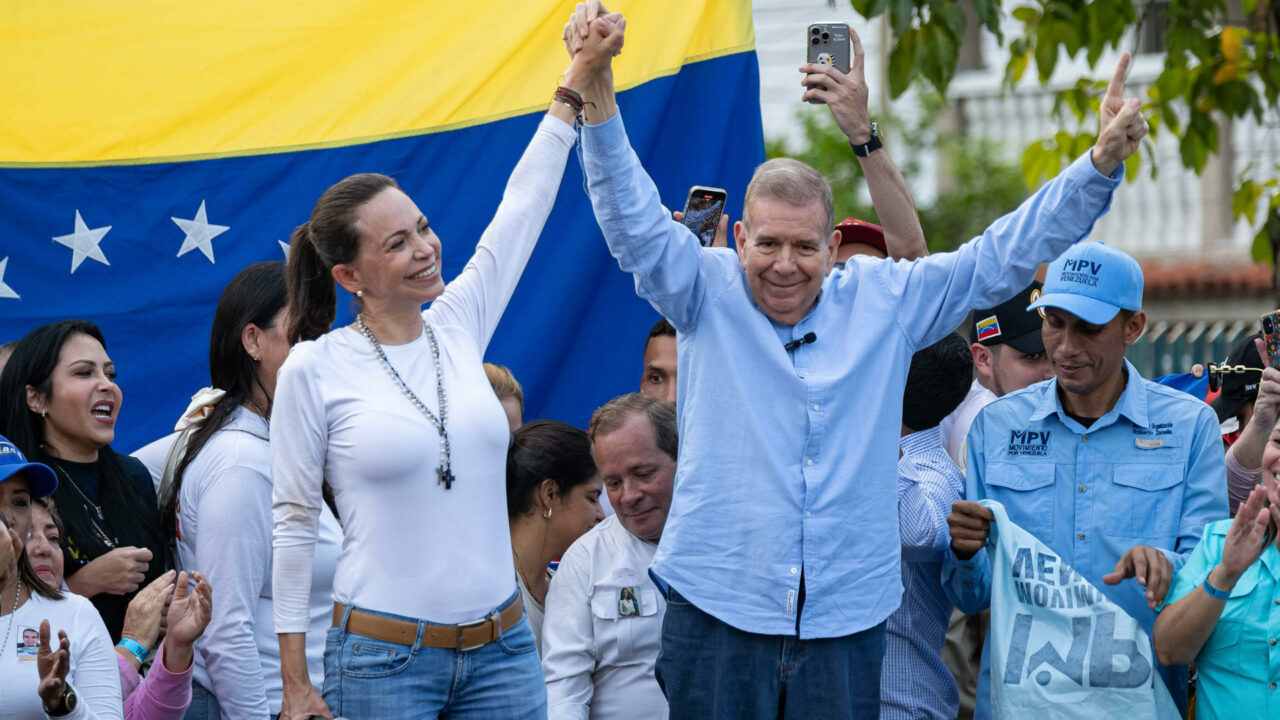 Así se desarrolla el cierre de campaña de Edmundo González en Las Mercedes (+Imágenes)