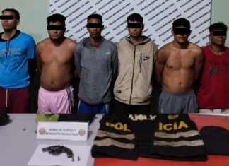 Aprehendidos ocho venezolanos con armas de fuego y explosivos