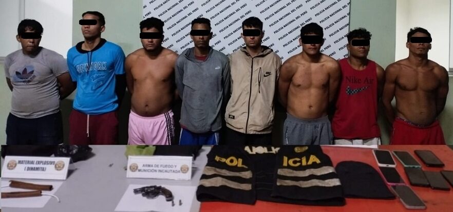Aprehendidos ocho venezolanos con armas de fuego y explosivos