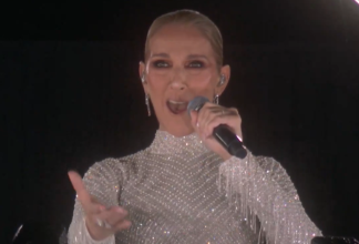 La mágica actuación de Céline Dion desde lo alto de la Torre Eiffel (+Video)