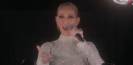 La mágica actuación de Céline Dion desde lo alto de la Torre Eiffel (+Video)