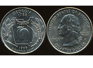 La moneda de Georgia puede valer hasta $10.000 en EEUU