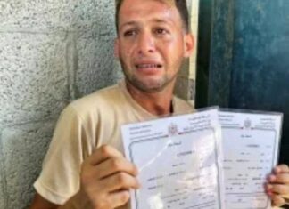 Gaza | Padre llora la muerte de sus gemelos recién nacidos tras ataque israelí