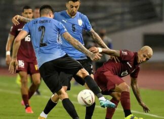 Uruguay toma medidas para el juego de su selección contra la Vinotinto