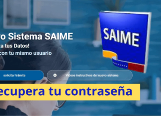 Así puedes recuperar tu contraseña en la página del Saime (+Pasos)