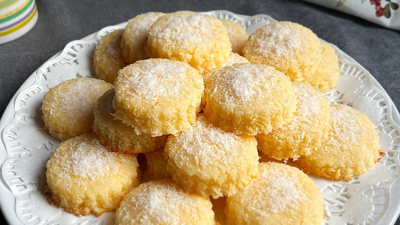 Galletas de coco y limón: Paso a paso para prepararlas rápidamente